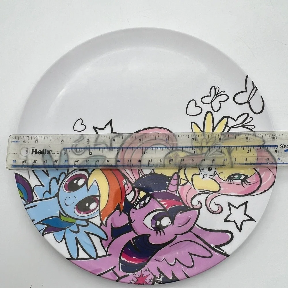 Zak Designs My Little Pony 9pc Melamine Set Plates Bowls Cups 2017 Hasbro Kids